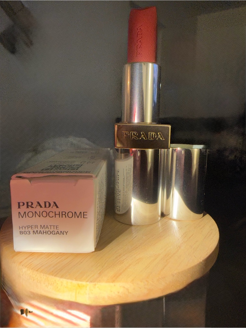 Prada Monochrome Lipstick B03 - Coral Pink - Picture 5 of 5